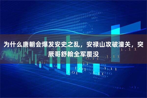 为什么唐朝会爆发安史之乱，安禄山攻破潼关，突厥哥舒翰全军覆没